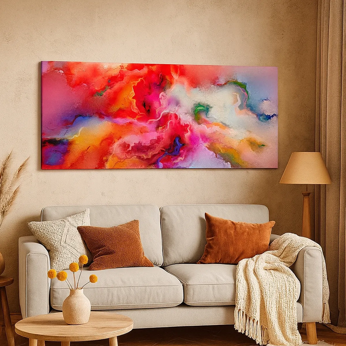 Lærredstryk - Billede på lærred - Sådan fanger du drømmen - røg - 30x30 cm