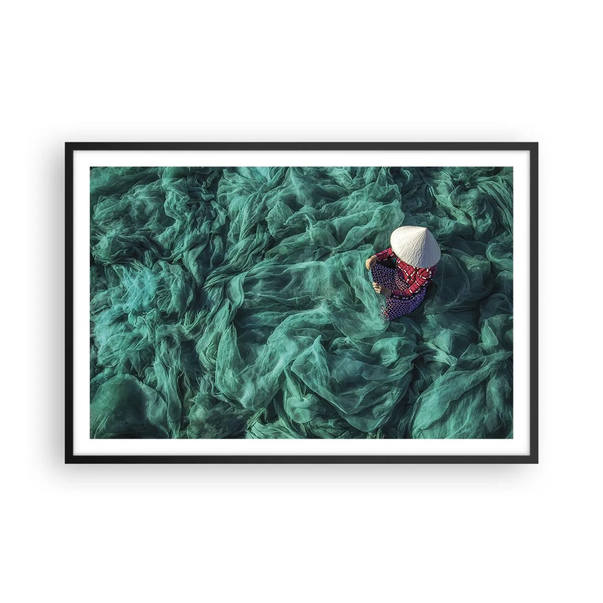 Plakat i sort ramme - I et hav af lys - 91x61 cm