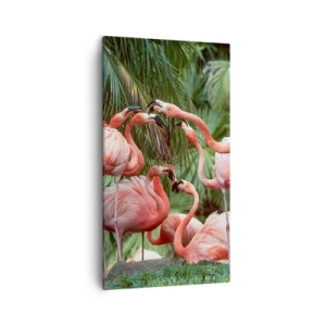 Lærredstryk - Billede på lærred - Sladder om eftermiddagen - 45x80 cm