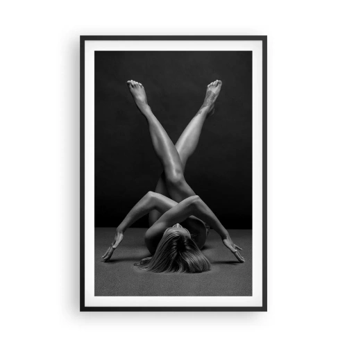Plakat i sort ramme - Nøgenhedens geometri - 61x91 cm