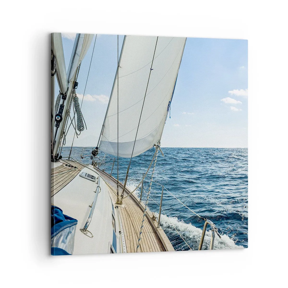 Lærredstryk - Billede på lærred - Ahoj , eventyr - 60x60 cm