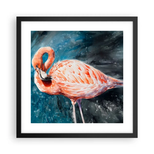 Plakat i sort ramme - Dekorativ af natur - 40x40 cm