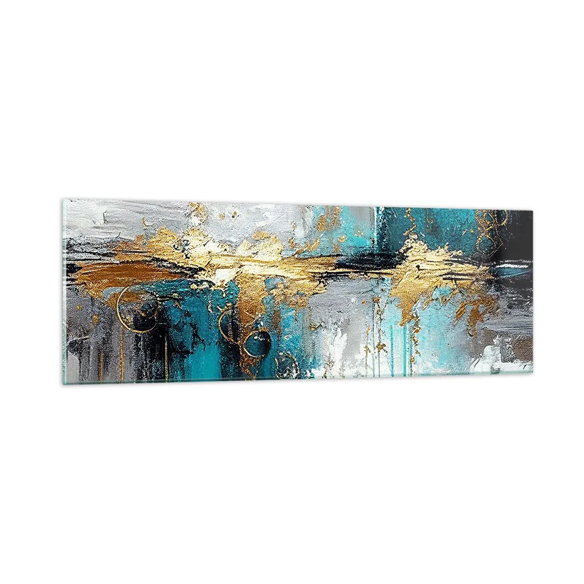Billede på glas - Alting flyder - 90x30 cm
