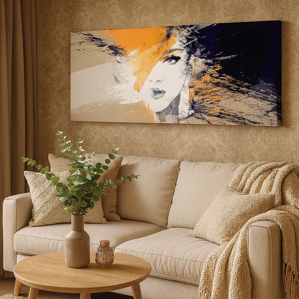 Lærredstryk - Billede på lærred - Og det bliver let - 30x30 cm