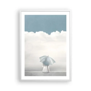 Plakat i hvid ramme - På kanten af virkelighed og drømme - 50x70 cm
