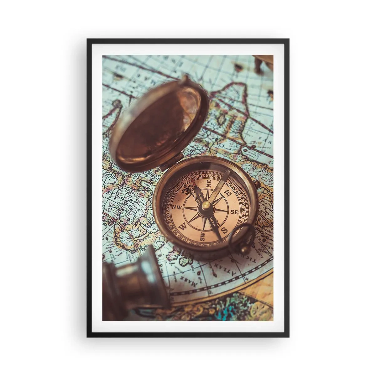 Plakat i sort ramme - For eventyreren - 61x91 cm