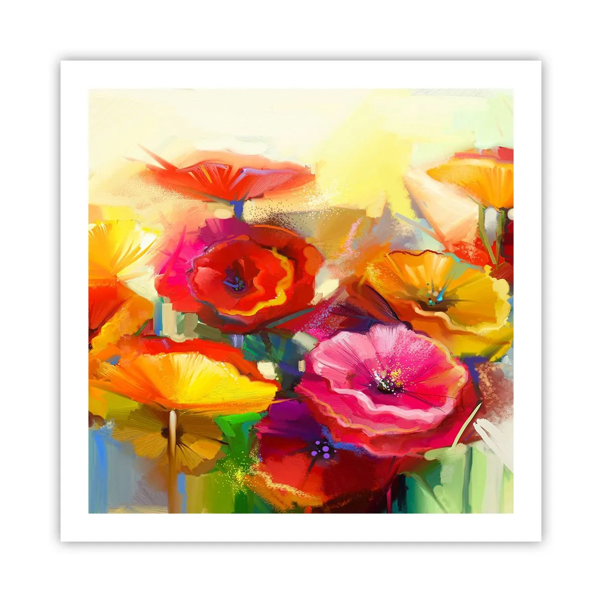 Plakat - Ikke kun rødt - 60x60 cm