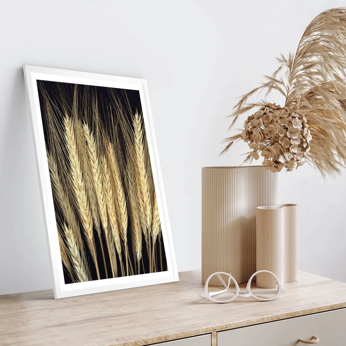 Plakat i hvid ramme - Rustik magi - 30x40 cm