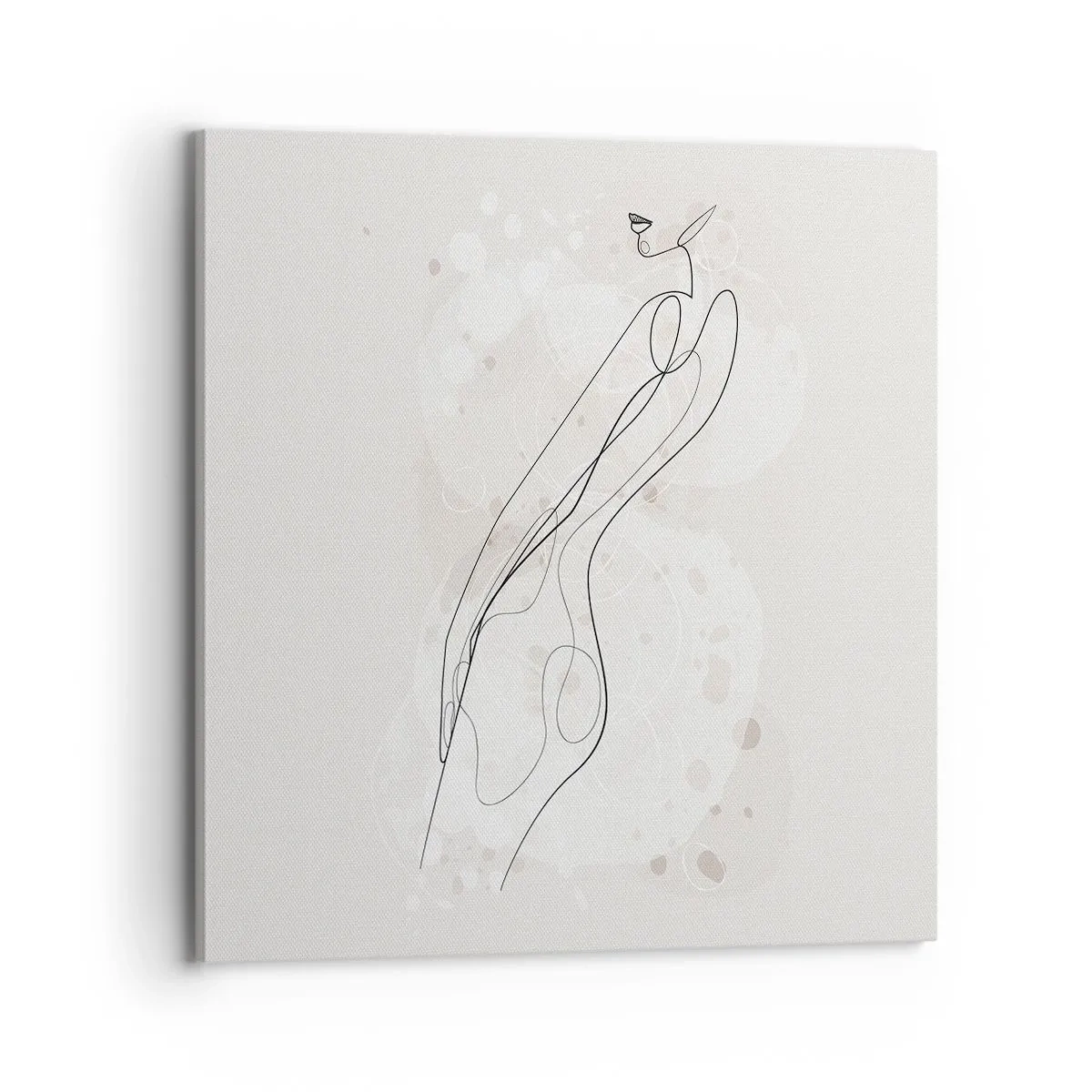 Lærredstryk - Billede på lærred - At forvilde sig med blikket - 70x70 cm