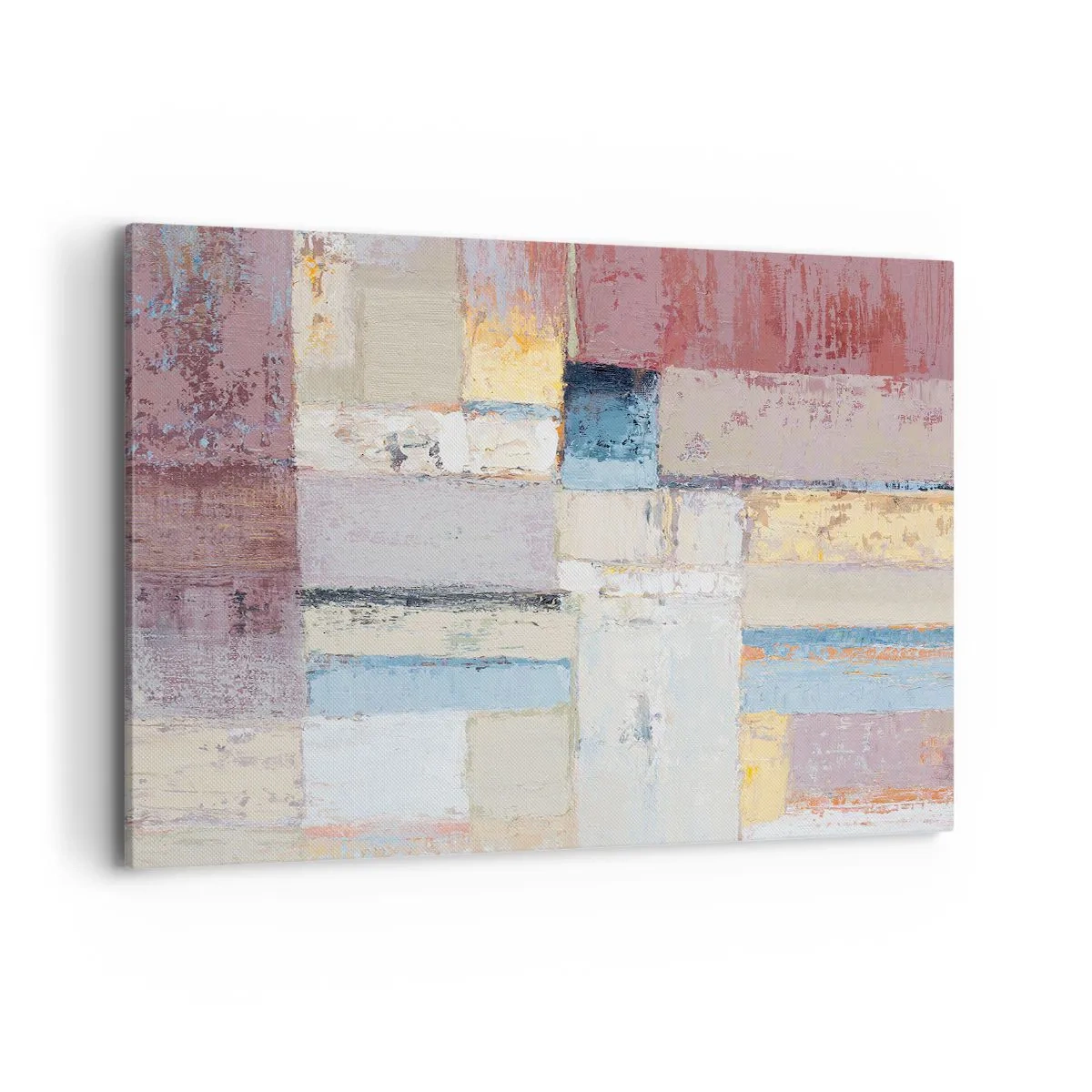 Lærredstryk - Billede på lærred - Geometriens ro - 120x80 cm