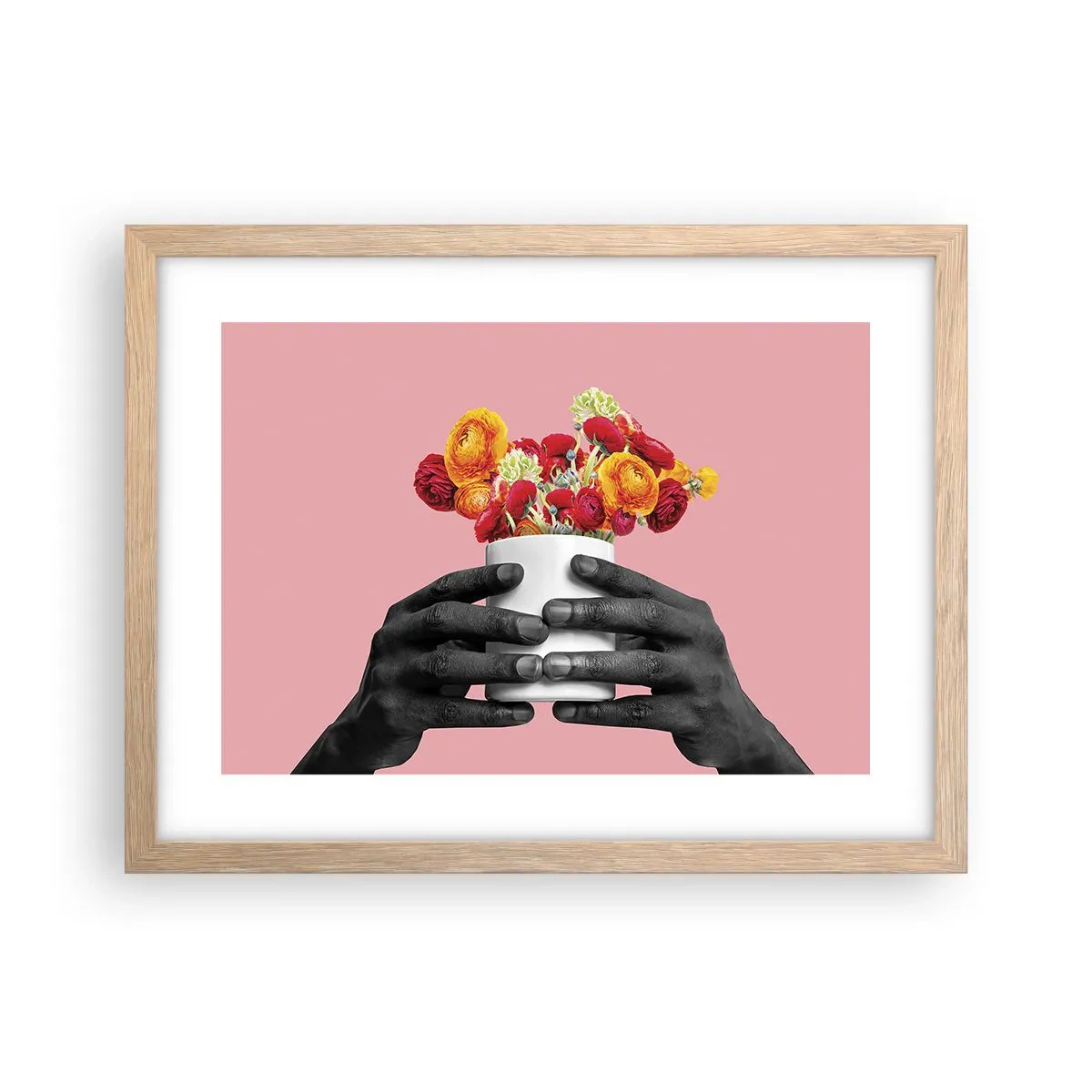 Plakat i ramme af lyst egetræ - Livets apotheose - 40x30 cm