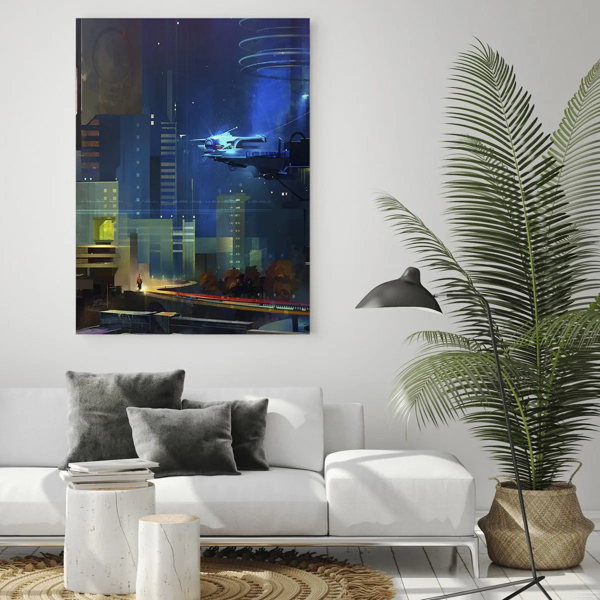 Billede på glas - I den nærmeste fremtid - 50x70 cm