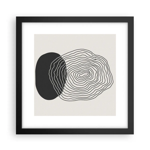 Plakat i sort ramme - Varighed og vibration - 30x30 cm