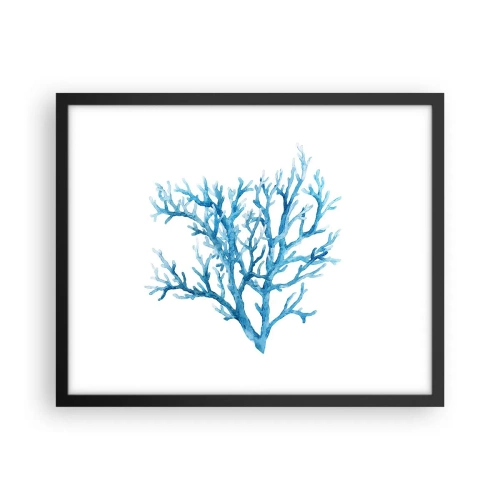 Plakat i sort ramme - Marint filigran - 50x40 cm