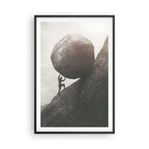 Plakat i sort ramme - Jeg tror mod al forventning - 61x91 cm