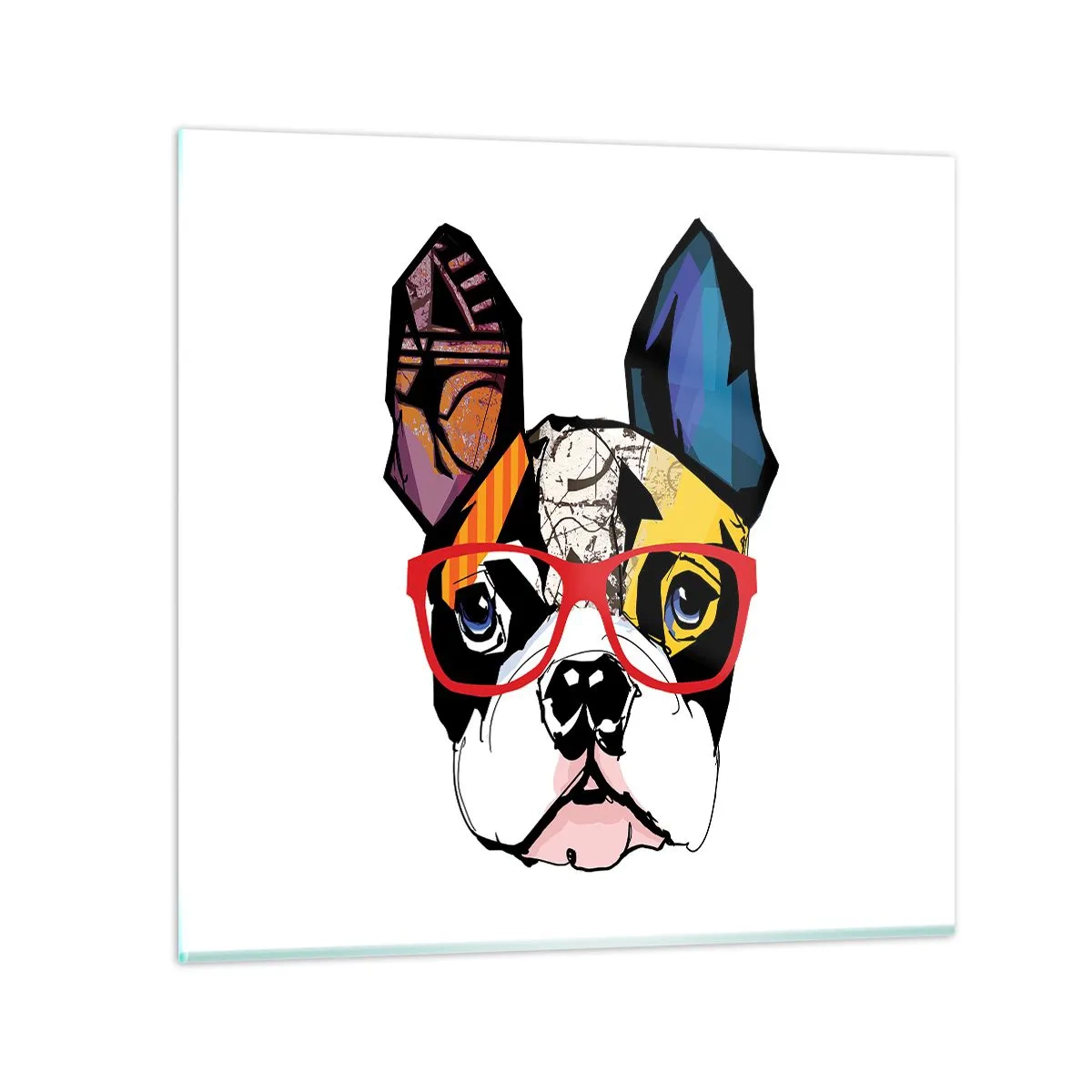 Billede på glas - Intellektuel - 70x70 cm