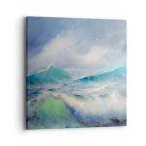 Lærredstryk - Billede på lærred - "Hvirvelvinden hylede af triumf ...’ - 40x40 cm
