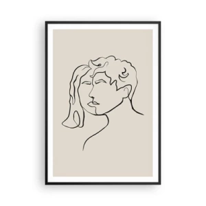Plakat i sort ramme - Og enhed er blevet til - 70x100 cm