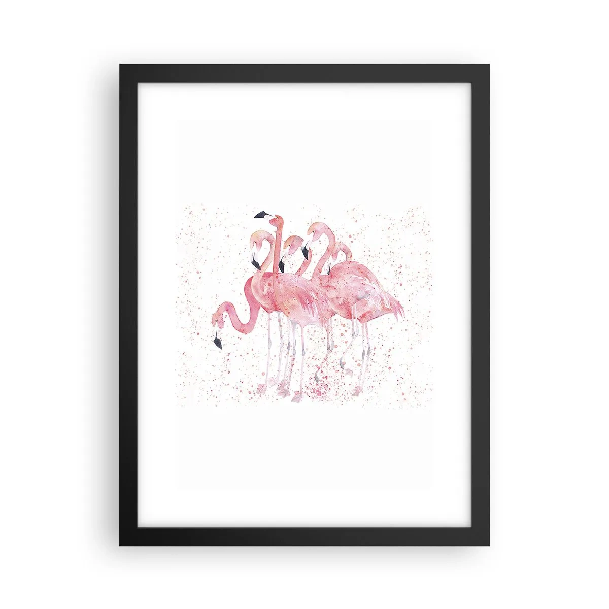 Plakat i sort ramme - Lyserød ansambl - 30x40 cm