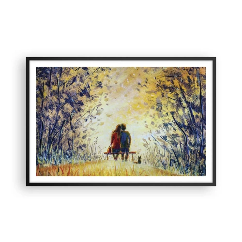 Plakat i sort ramme - Et magisk øjeblik - 91x61 cm