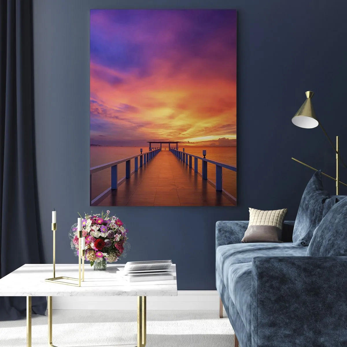 Billede på glas - Uden ende - 50x70 cm