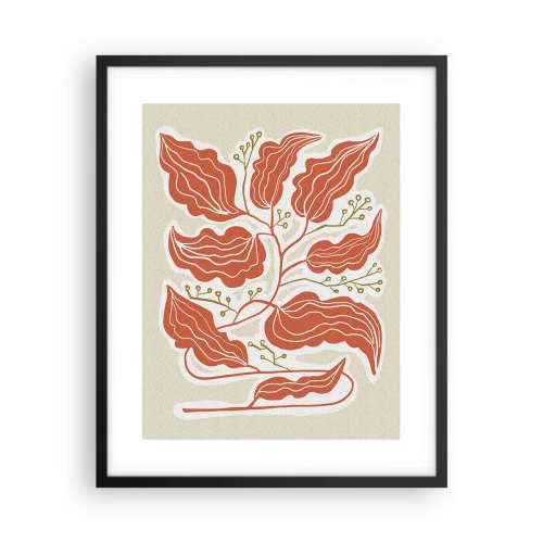 Plakat i sort ramme - Folk og koral - 40x50 cm