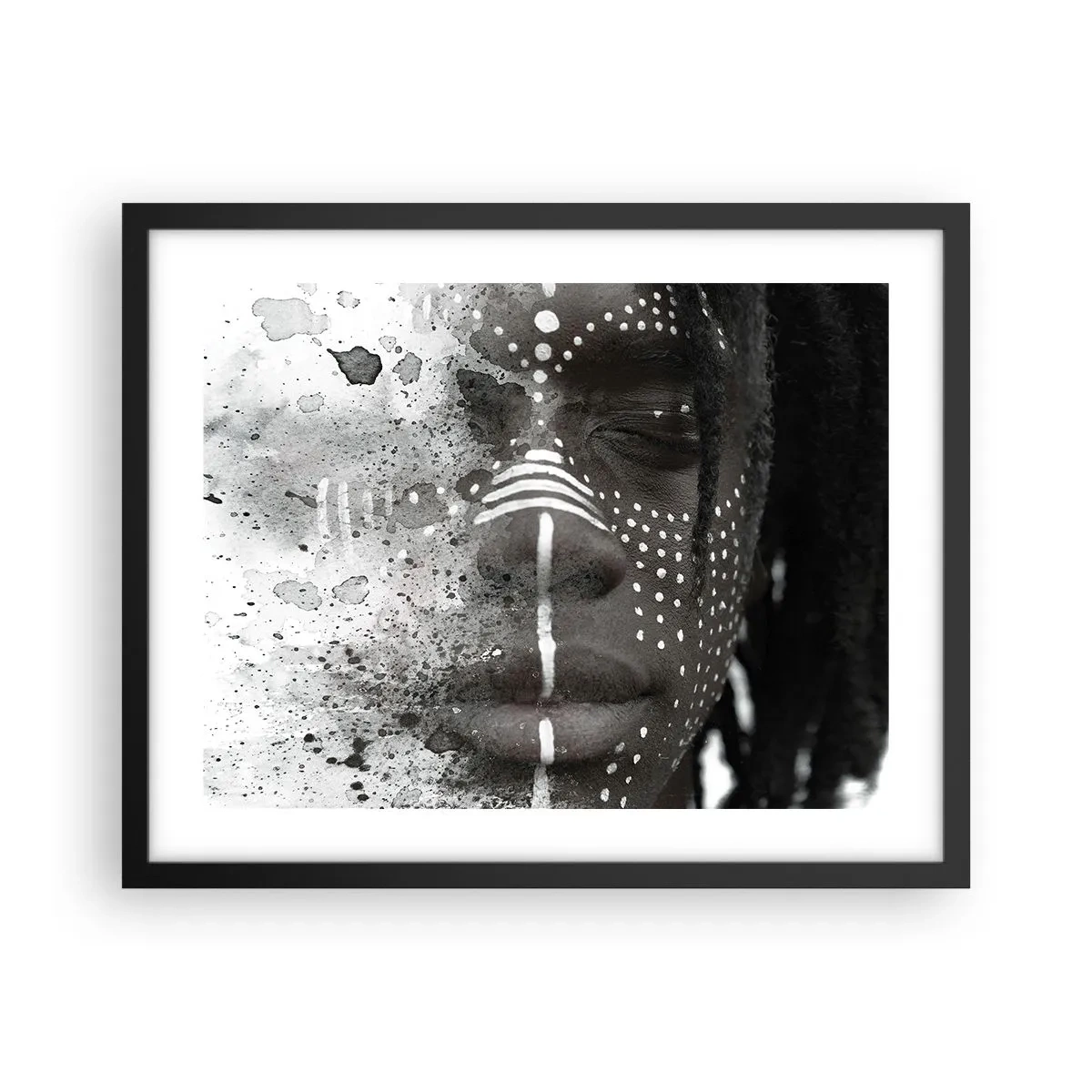 Plakat i sort ramme - Opdag den oprindelige ånd - 50x40 cm