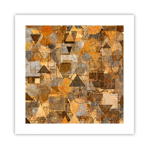 Plakat - Verden i form - 40x40 cm