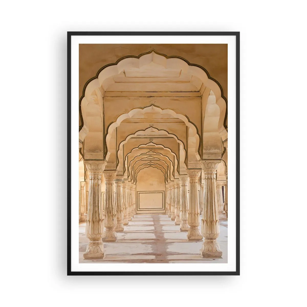 Plakat i sort ramme - I maharajaens palads - 70x100 cm
