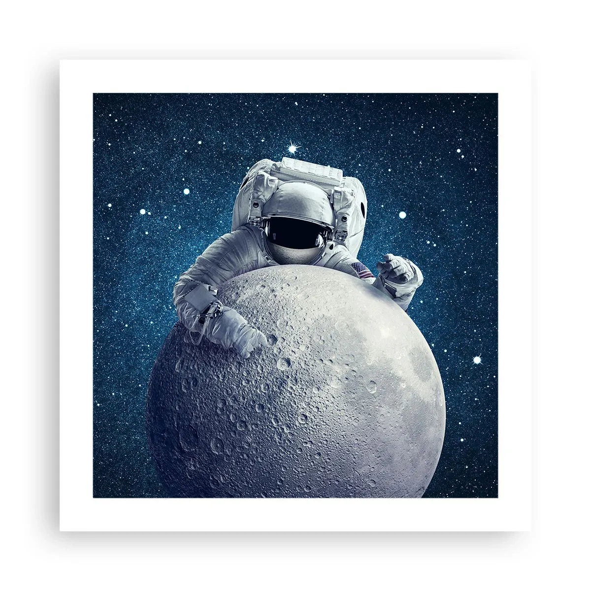 Plakat - Kosmisk spøgefugl - 50x50 cm
