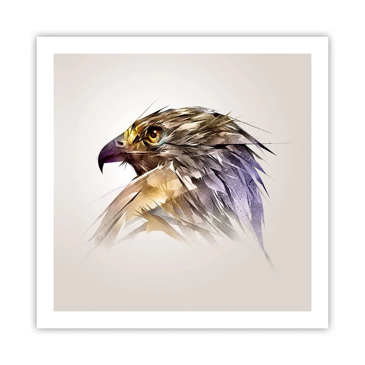 Plakat - Portræt af en kriger - 60x60 cm