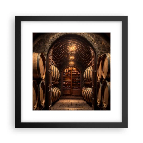 Plakat i sort ramme - Atmosfærisk kælder - 30x30 cm