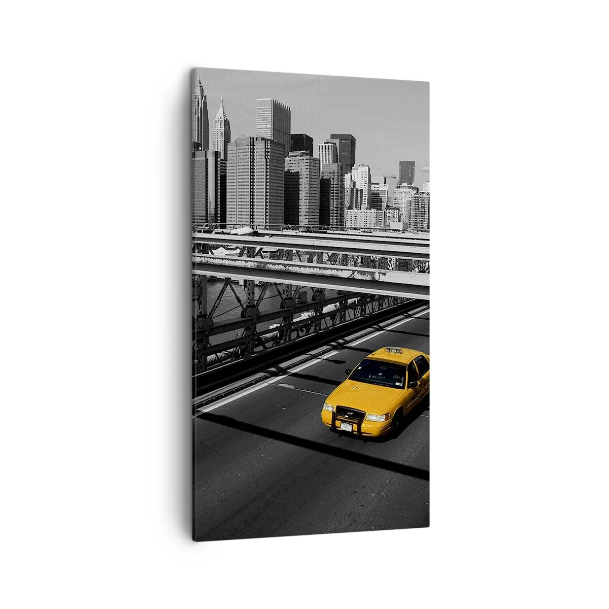 Lærredstryk - Billede på lærred - Storbyens farve - 45x80 cm