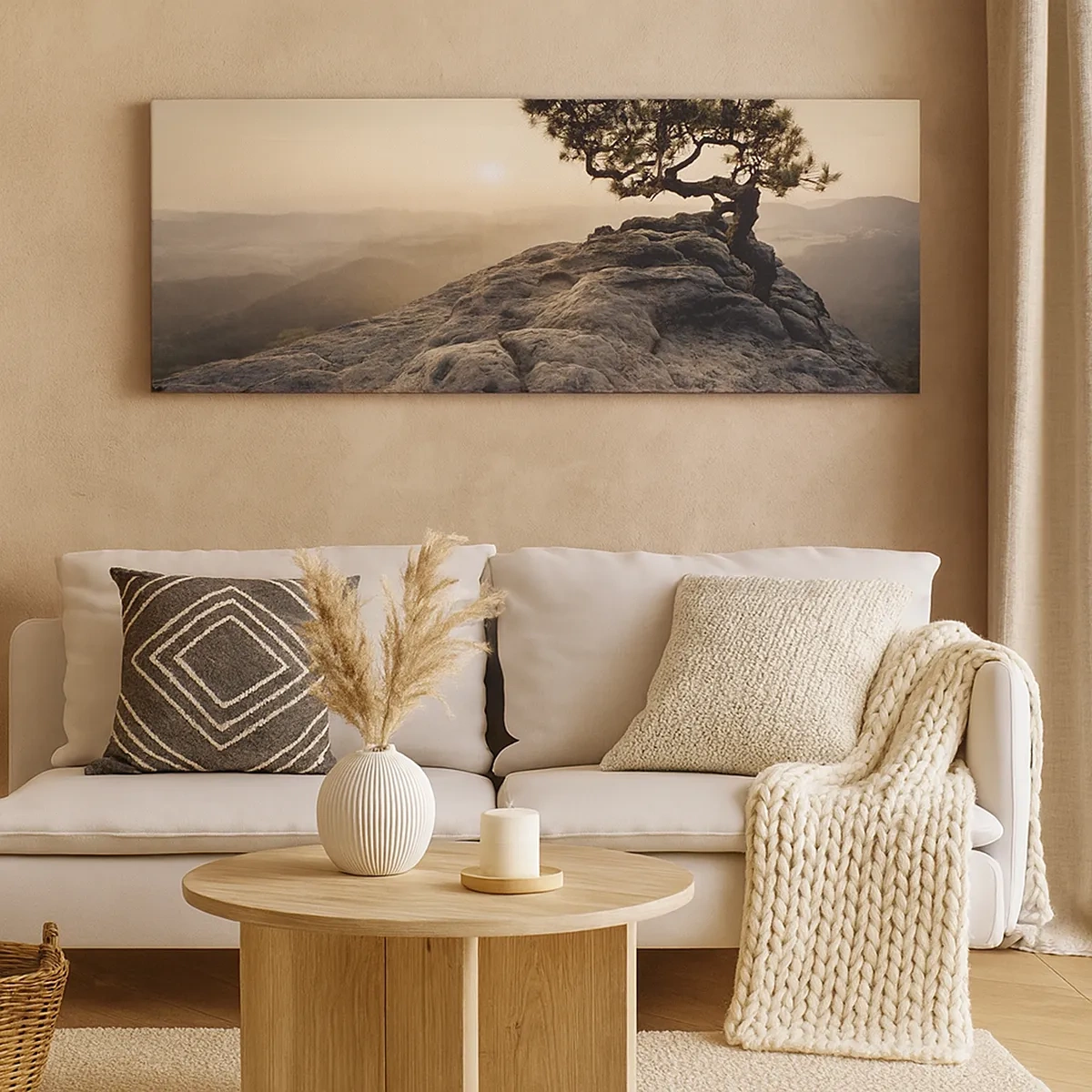 Lærredstryk - Billede på lærred - Livet vinder altid - 30x30 cm