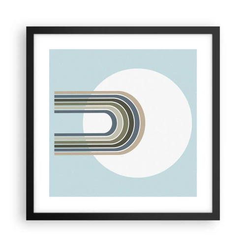 Plakat i sort ramme - Uimodståelig tiltrækningskraft - 40x40 cm