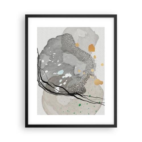 Plakat i sort ramme - Organisk komposition - 40x50 cm