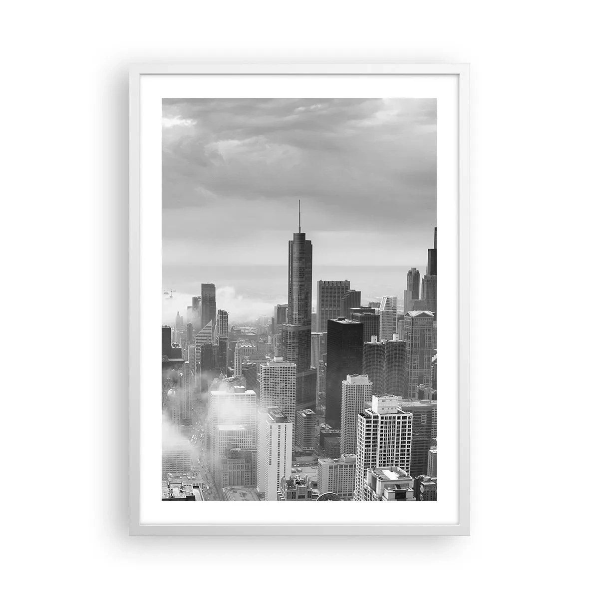 Plakat i hvid ramme - Amerikansk landskab - 50x70 cm