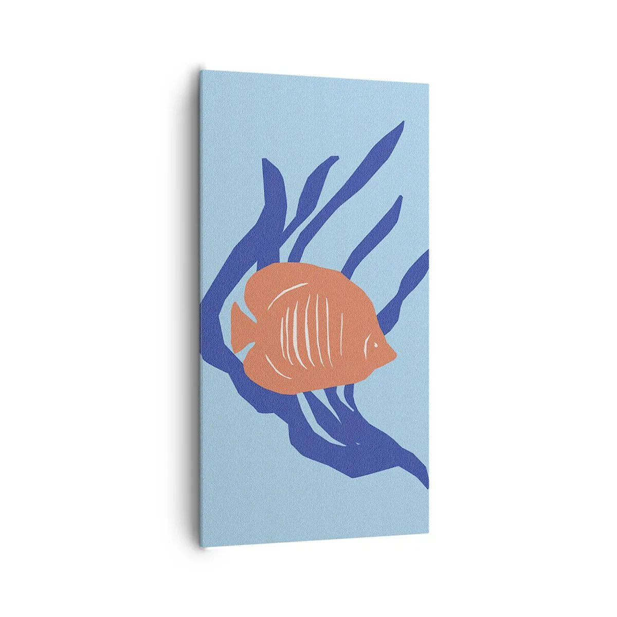 Lærredstryk - Billede på lærred - Koralvandsbeboer - 65x120 cm