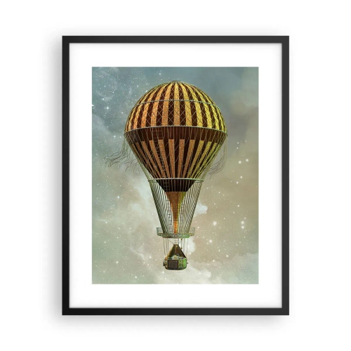 Plakat i sort ramme - Banebrydende flyvninger - 40x50 cm