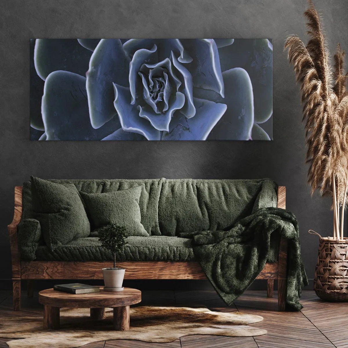 Lærredstryk - Billede på lærred - Ørkenblomst - 100x40 cm
