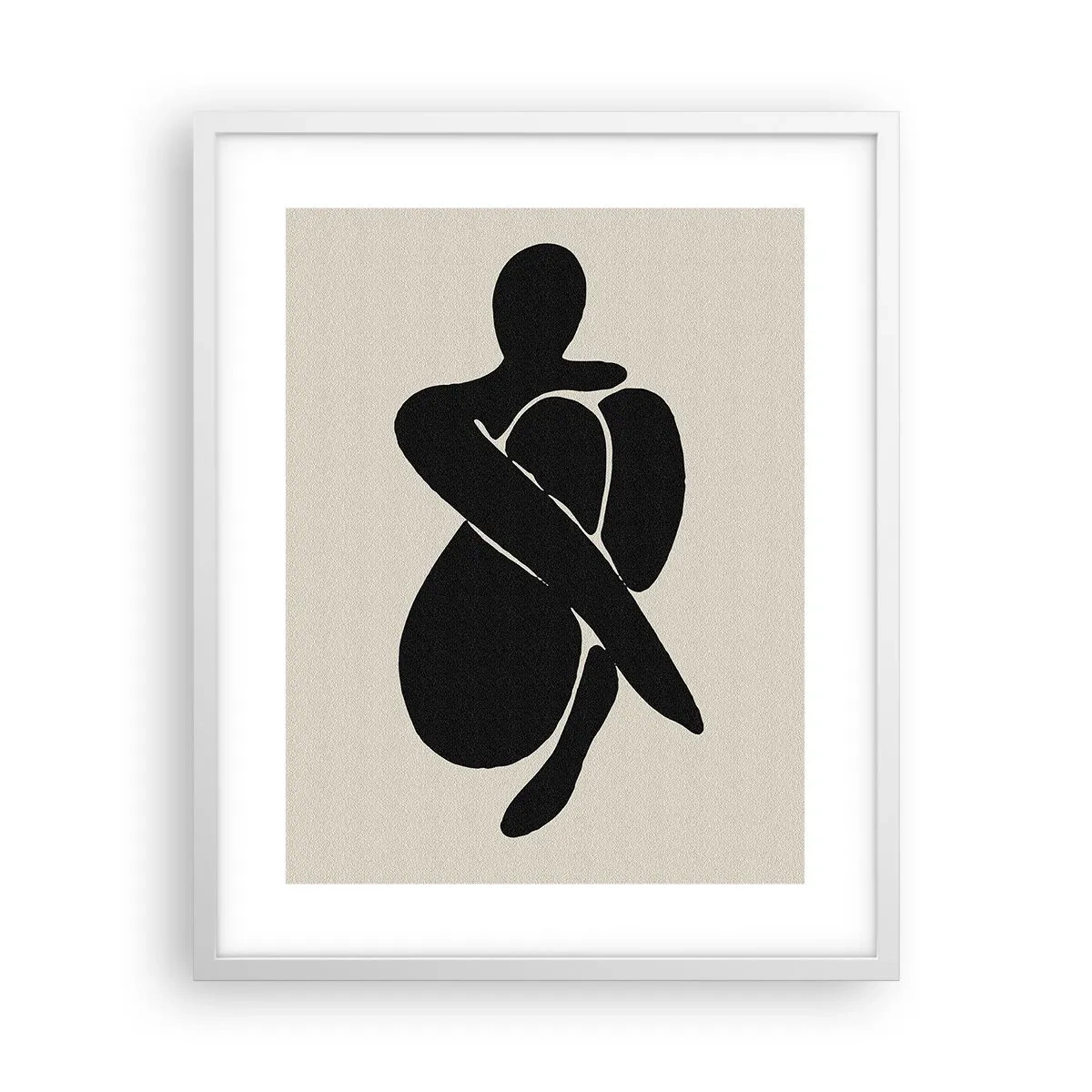 Plakat i hvid ramme - I din egen favn - 40x50 cm