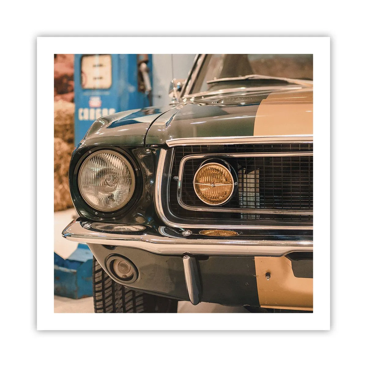 Plakat - Møde med en legende - 60x60 cm