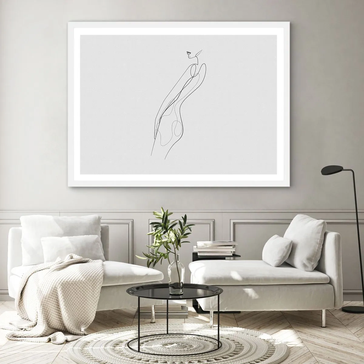 Plakat i hvid ramme - Næppe et løfte - 40x30 cm