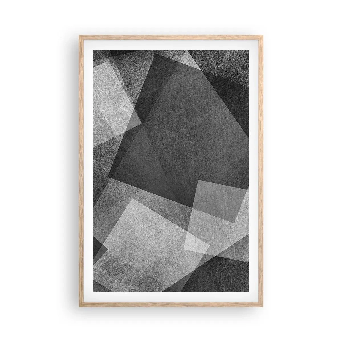 Plakat i ramme af lyst egetræ - Et evigt symbol på bestandighed og orden - 61x91 cm