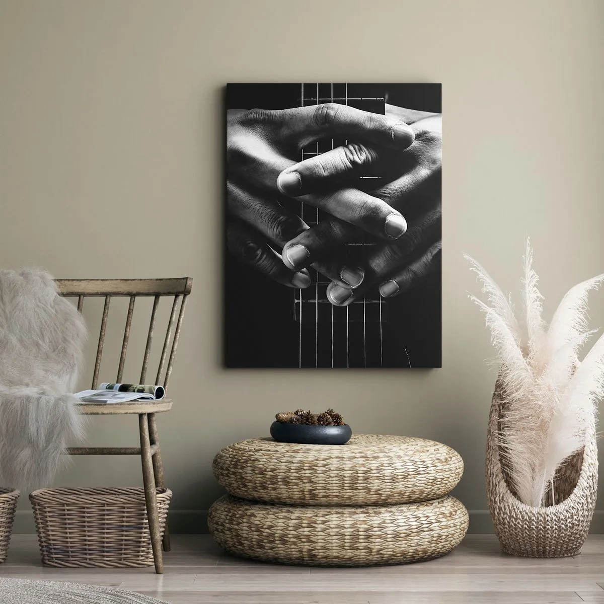 Lærredstryk - Billede på lærred - Kunstnerens bøn - 50x70 cm