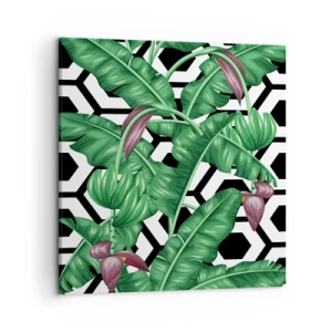 Lærredstryk - Billede på lærred - Symmetrisk komposition fra naturen - 50x50 cm