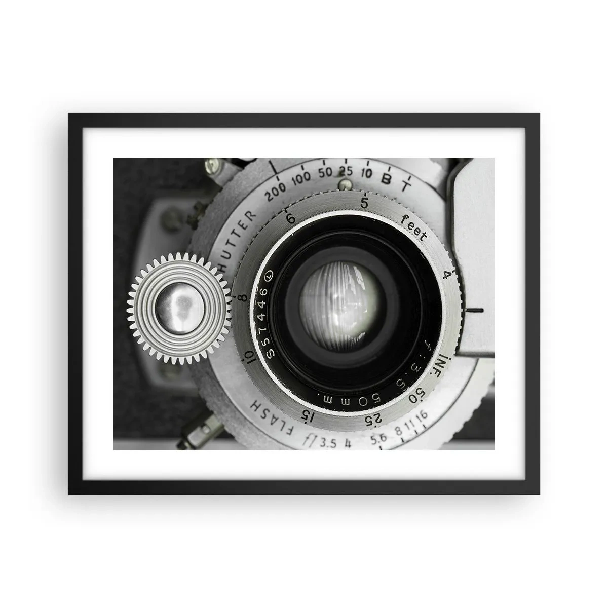 Plakat i sort ramme - Historien om Hollywood - 50x40 cm
