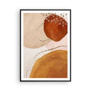 Plakat i sort ramme - Rundhed og bevægelse - 70x100 cm