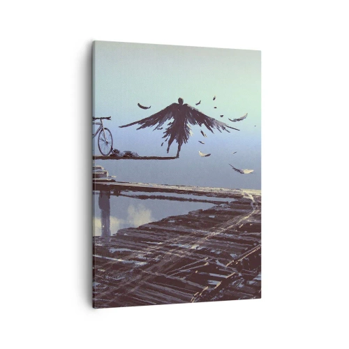 Lærredstryk - Billede på lærred - Icarus for evigt i live - 50x70 cm