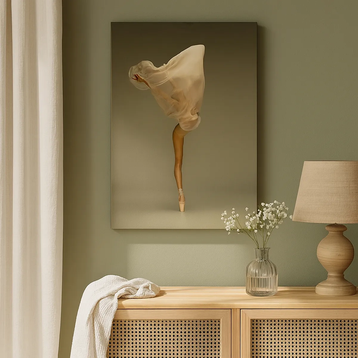 Lærredstryk - Billede på lærred - Den er ved at flyve - 50x70 cm